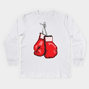 Boxer's Gloves Kids Long Sleeve T-Shirt